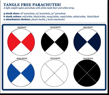 Tangle Free Custom Promo Parachutes