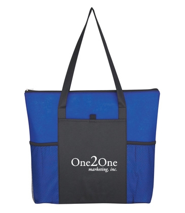 Non-Woven Voyager Zippered Tote Bag
