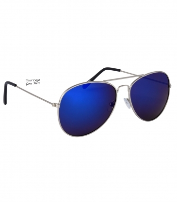 Color Mirrored Aviator Sunglasses
