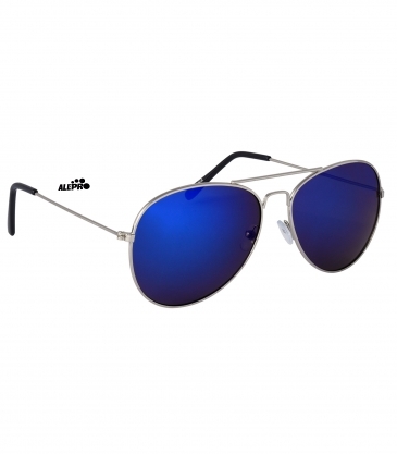 Color Mirrored Aviator Sunglasses