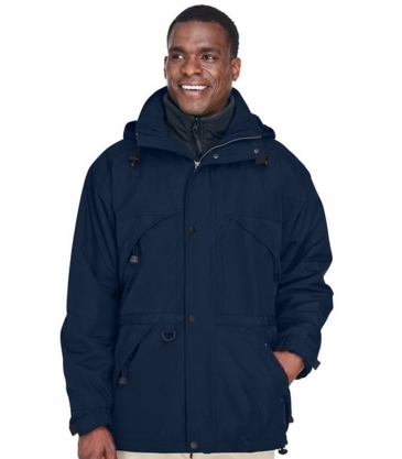 North End Adult 3-in-1 Parka with Dobby Trim