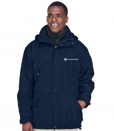North End Adult 3-in-1 Parka with Dobby Trim