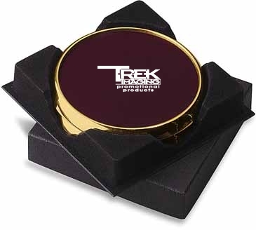 Two Coasters in Deluxe Black Flocked Gift Box