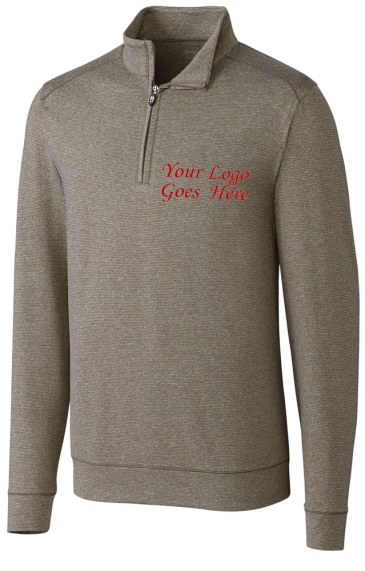 Shoreline Heathered Quarter Zip Mens Pullover