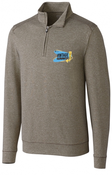 Shoreline Heathered Quarter Zip Mens Pullover