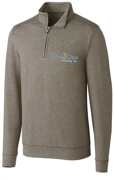 Shoreline Heathered Quarter Zip Mens Pullover