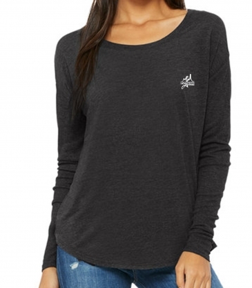 Bella + Canvas Ladies' Flowy Long-Sleeve T-Shirt with 2x1 Sleeves