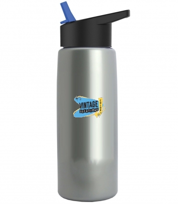 Metalike Flair - 26 Oz. Tritan™ Metalike Bottle With Flip Straw L