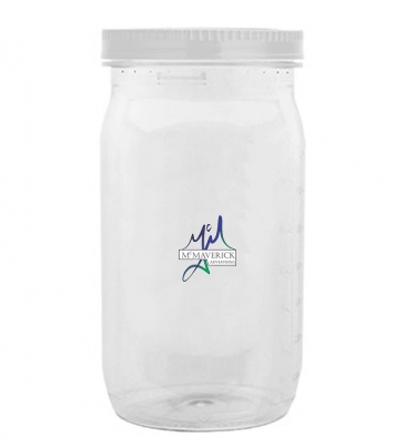 27 Oz. Tritan™ Clear Mason Storage Jar With Lid