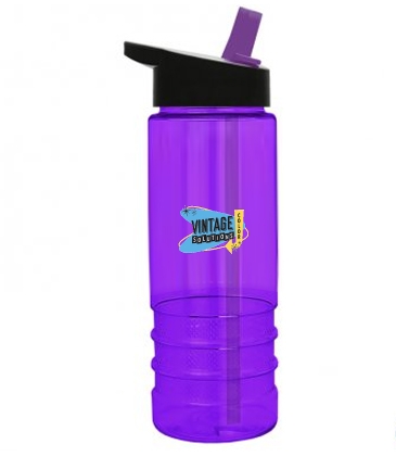 Salute - 24 oz.  Bottle -Flip Straw Lid
