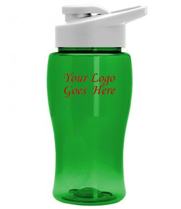 18 oz. Transparent Bottle with Drink-Thru Lid