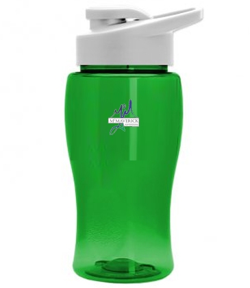 18 oz. Transparent Bottle with Drink-Thru Lid
