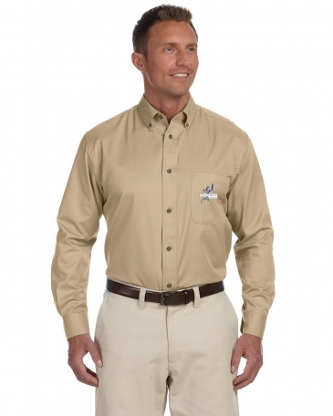 Men's Tall Easy Blend™ Long-Sleeve Twill Shirt