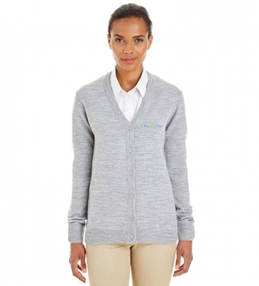 Harriton Ladies' Pilbloc™ V-Neck Button Cardigan Sweater