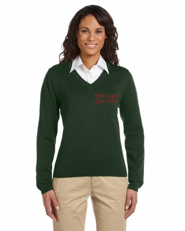 Devon & Jones Ladies' V-Neck Sweater