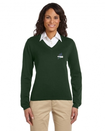 Devon & Jones Ladies' V-Neck Sweater
