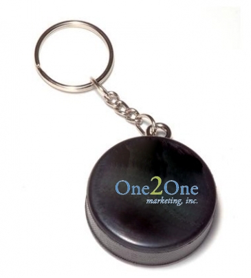 Mini Hockey Puck Key Chain