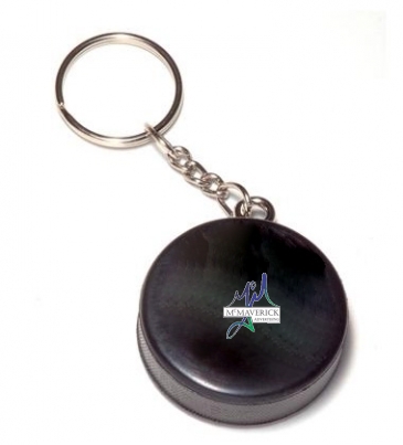 Mini Hockey Puck Key Chain