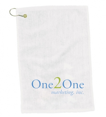 12" X 17" White Turkish Hemmed Towel