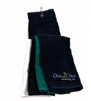 16" x 25" Deluxe Turkish Trifold Golf Towel