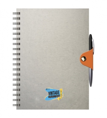 Med. NoteBook W/ Leather SnapWrap