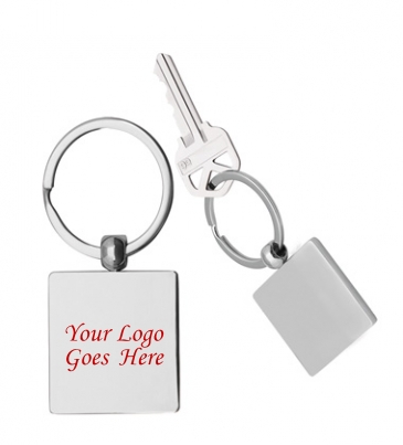 Square Metal Key Chain