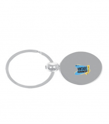 Round Metal Key Chain
