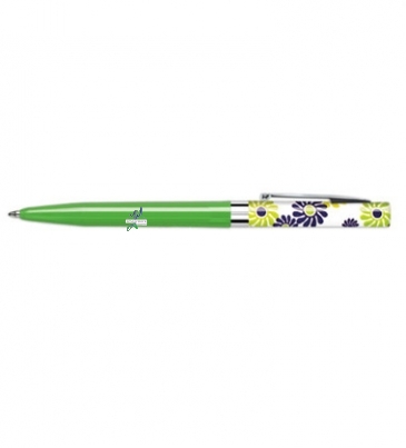 USA Designer™ Flair Twist Pen - Flowers