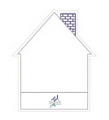 Memo Board House w/ Rem Adh