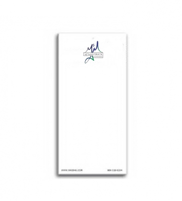 Paper Note Pad 3 1/2 x 8 1/2, 25 pages w/ magnet
