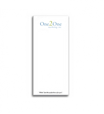 Paper Note Pad 3 1/2 x 8 1/2, 50 pages w/ magnet