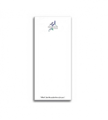 Paper Note Pad 3 1/2 x 8 1/2, 50 pages w/ magnet