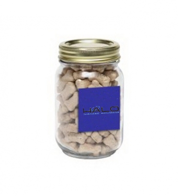 Mini Dog Bones in Pint Jar w/ Square Magnet