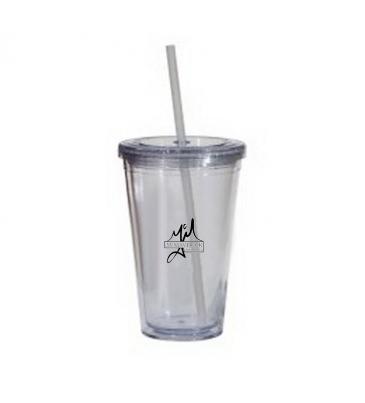 Double Wall 16 OZ Tumbler - Clear