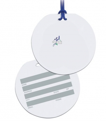 Round Write On Surface Tag - Full Color