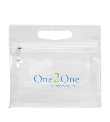 Zipper Vinyl Travel, Vanity and Accessories Pouch