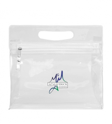 Zipper Vinyl Travel, Vanity and Accessories Pouch