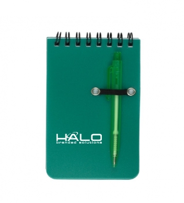 "MONTEREY" Pocket Sized Spiral Jotter Notepad Notebook with Pen