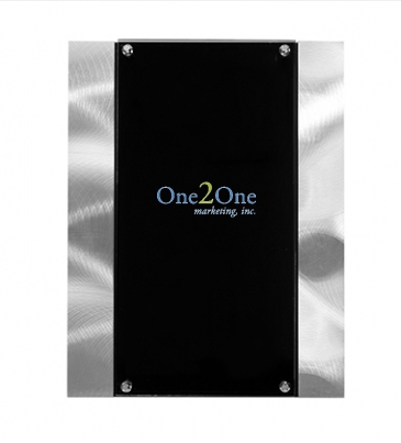 Striped Metal Plaque
