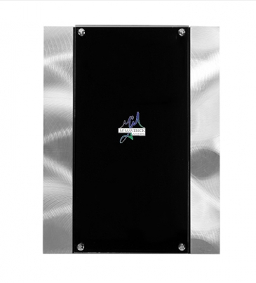 Striped Metal Plaque