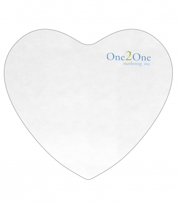 Heart Shaped Microfiber Cleaning Cloths in Polybag