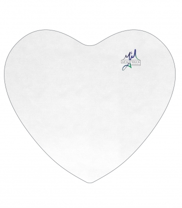 Heart Shaped Microfiber Cleaning Cloths in Polybag