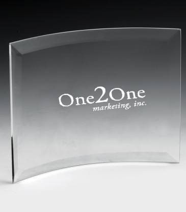 Curved Standing Award - 5" X 7"