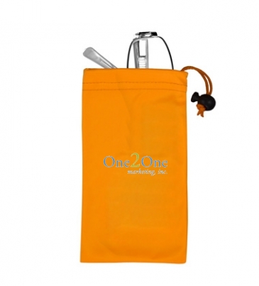 Spot Color Microfiber Drawstring Pouch