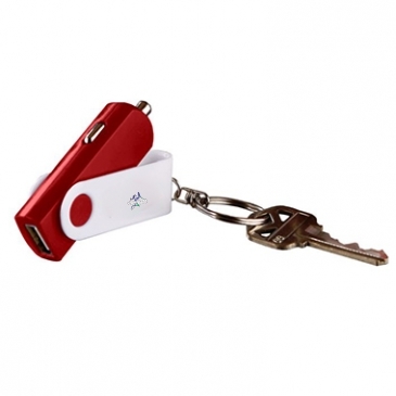 Key Chain USB Car Adaptor