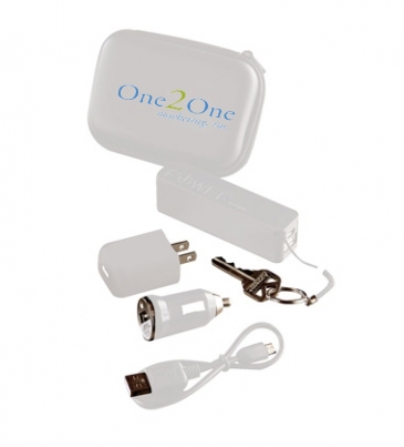 Power Charger Travel Kit - White