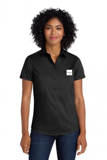 Port Authority® Ladies Short Sleeve SuperPro™ Twill Shirt