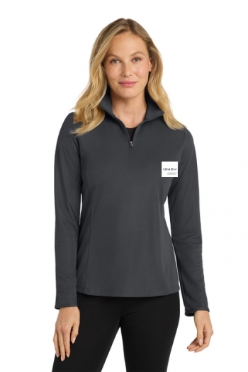 Port Authority® Ladies Pinpoint Mesh 1/2-Zip