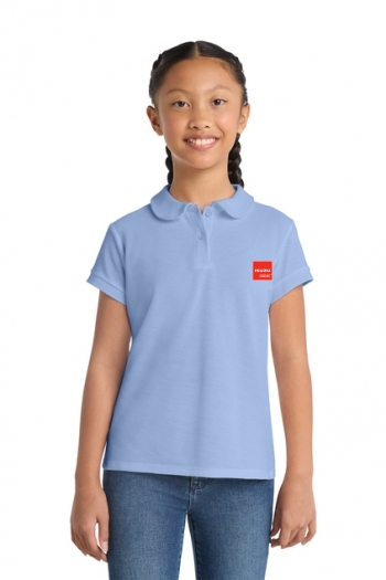 Port Authority® Girls Silk Touch™ Peter Pan Collar Polo