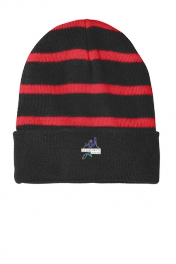 Sport-Tek® Striped Beanie With Solid Band
